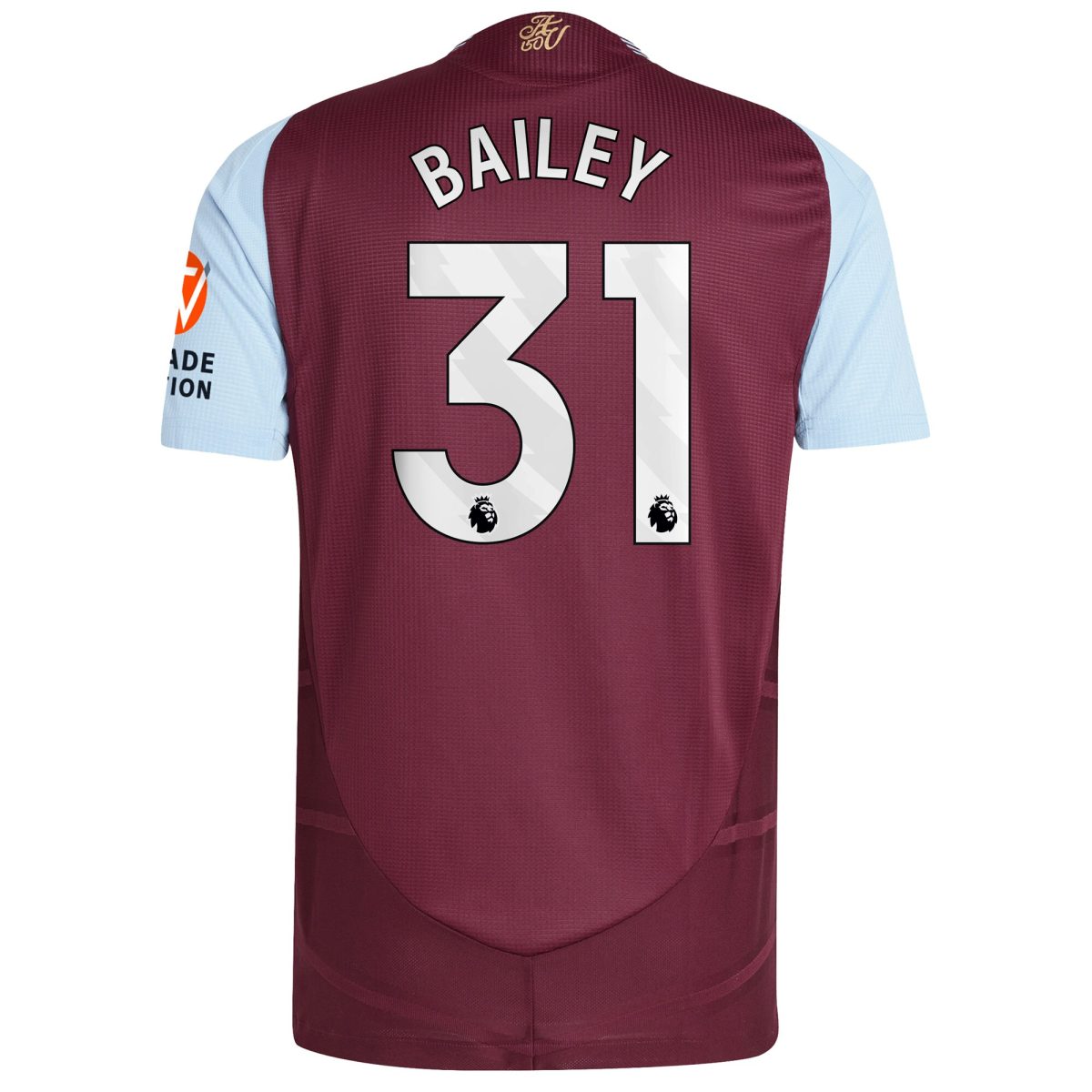 aston villa adidas home authentic shirt 2024-25 with bailey 31 printing Collection | Aston Villa Football Kits and Shirts