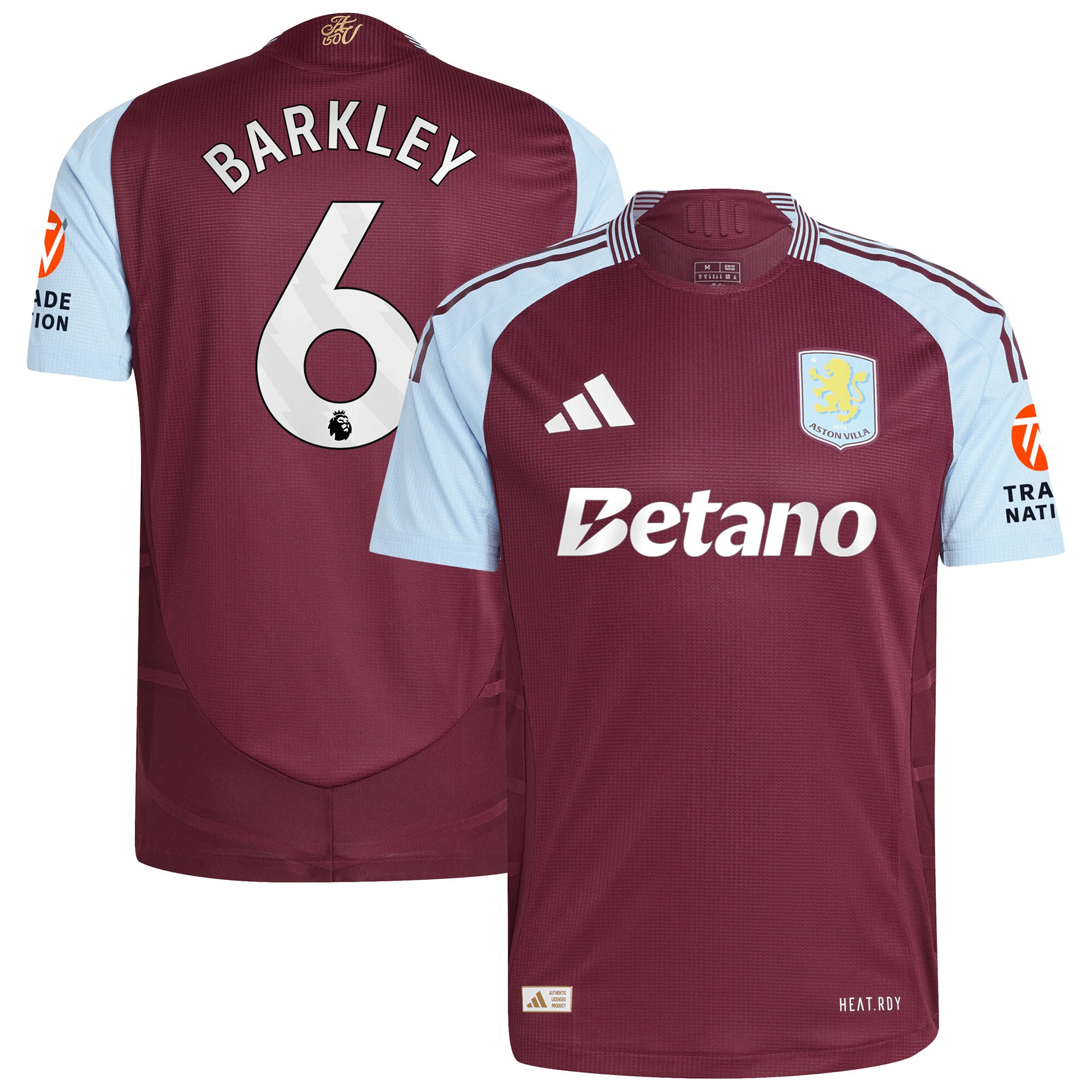 aston villa adidas home authentic shirt 2024-25 with barkley 6 printing Collection | Aston Villa Football Kits and Shirts