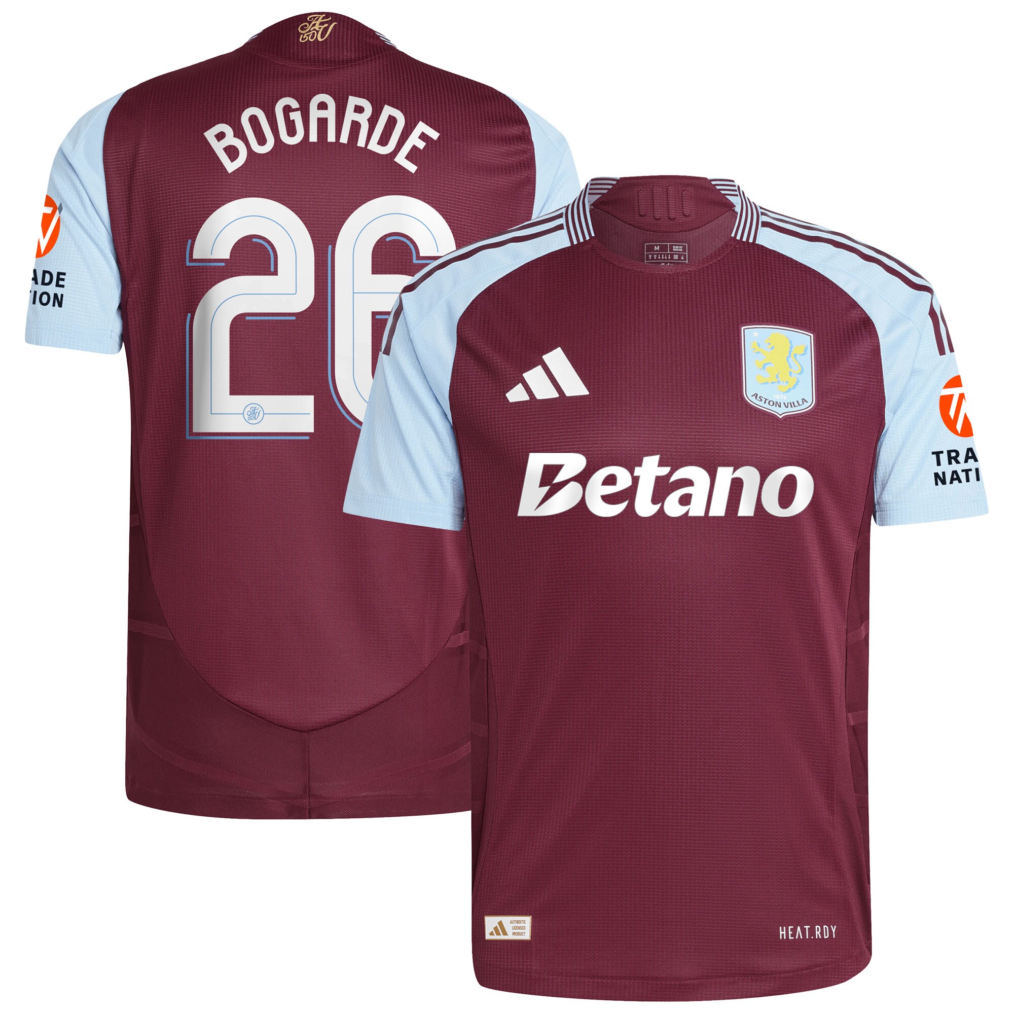 aston villa adidas home authentic shirt 2024-25 with bogarde 26 cup printing Collection | Aston Villa Football Kits and Shirts