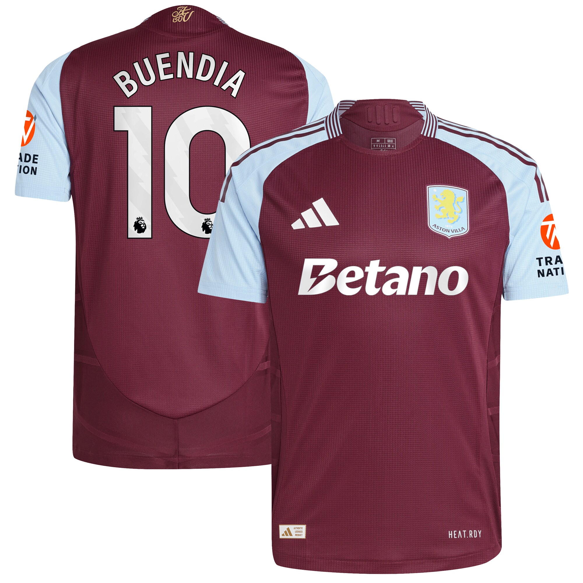 aston villa adidas home authentic shirt 2024-25 with buendia 10 printing Collection | Aston Villa Football Kits and Shirts