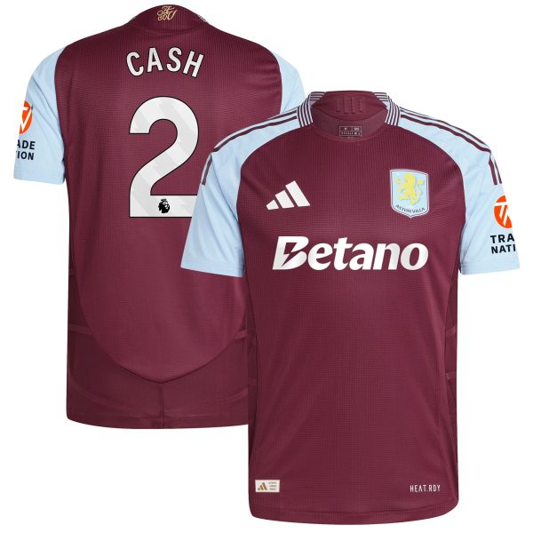 aston villa adidas home authentic shirt 2024-25 with cash 2 printing Collection | Aston Villa Football Kits and Shirts