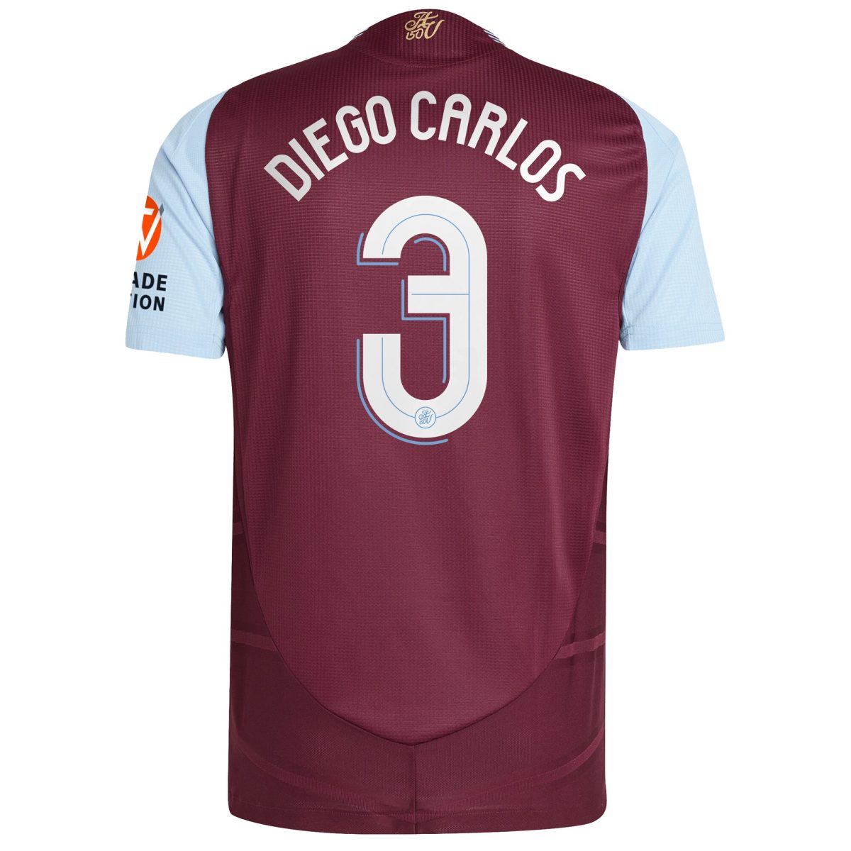 aston villa adidas home authentic shirt 2024-25 with diego carlos 3 cup printing Collection | Aston Villa Football Kits and Shirts