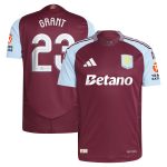 aston villa adidas home authentic shirt 2024-25 with grant 23 cup printing Collection | Aston Villa Football Kits and Shirts