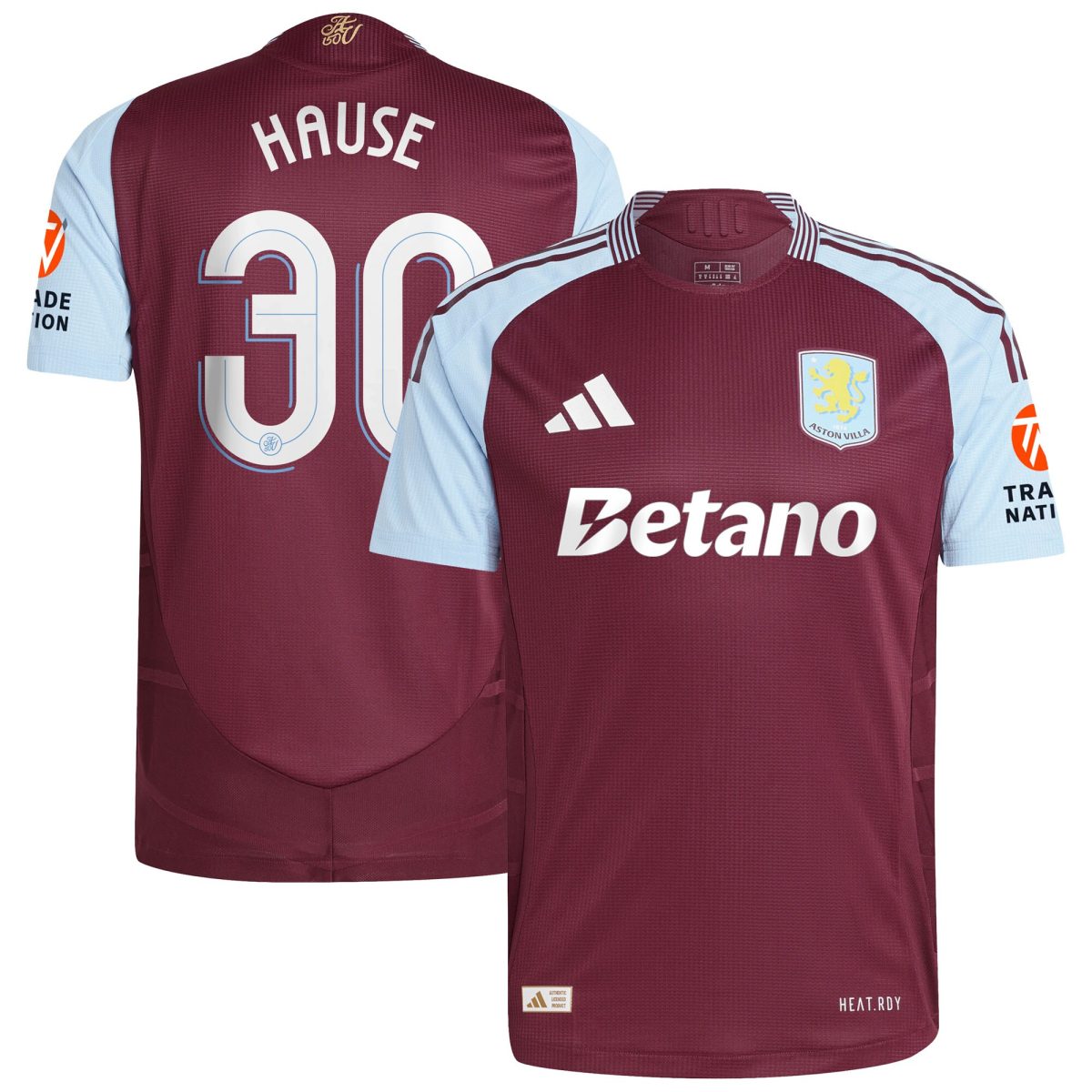 aston villa adidas home authentic shirt 2024-25 with hause 30 cup printing Collection | Aston Villa Football Kits and Shirts