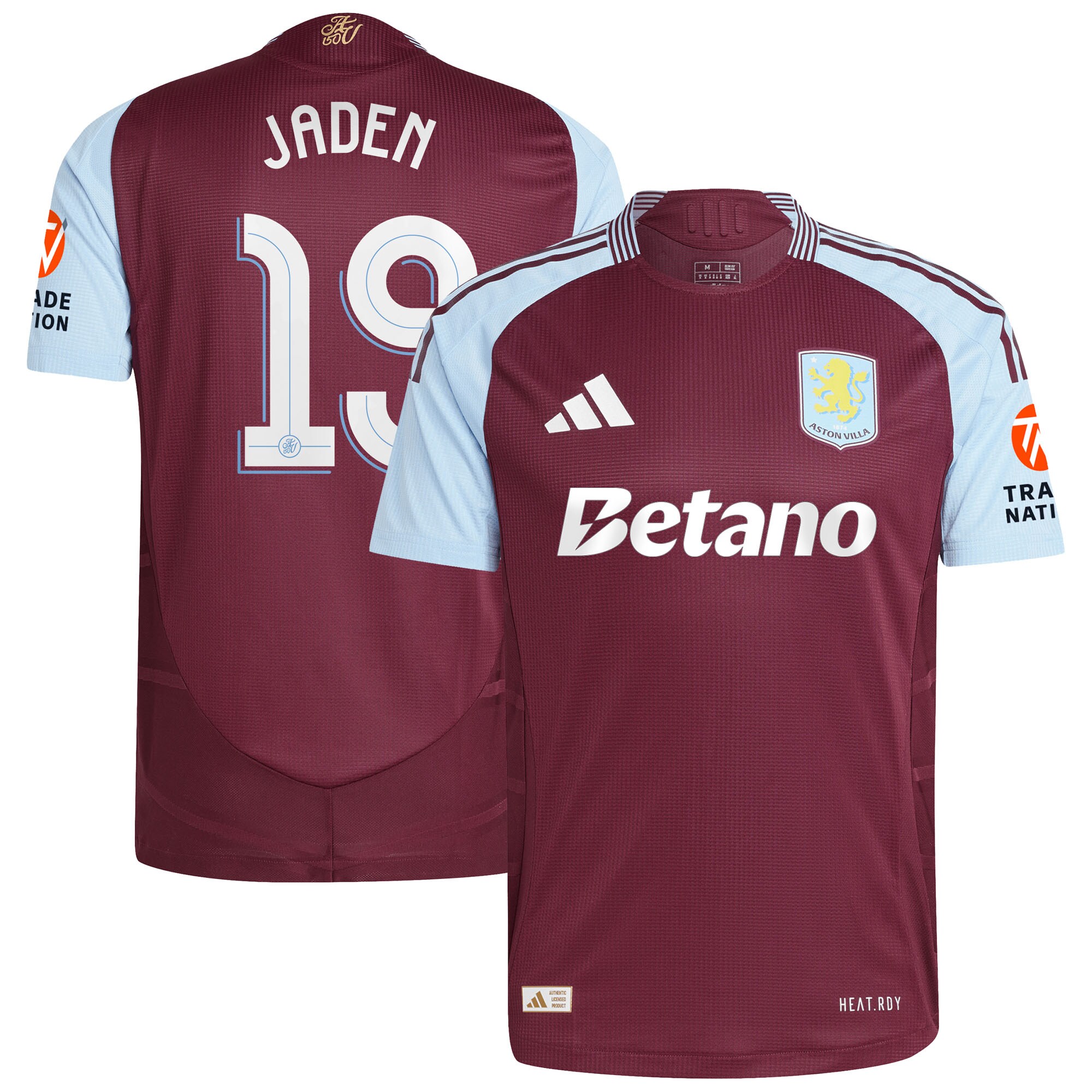 aston villa adidas home authentic shirt 2024-25 with jaden 19 cup printing Collection | Aston Villa Football Kits and Shirts