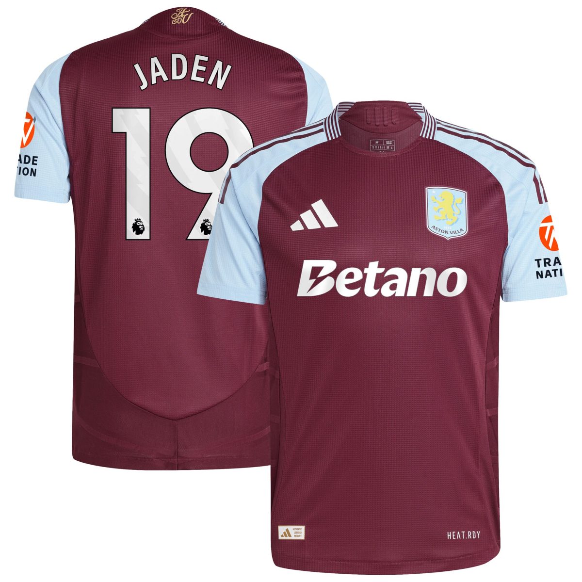 aston villa adidas home authentic shirt 2024-25 with jaden 19 printing Collection | Aston Villa Football Kits and Shirts