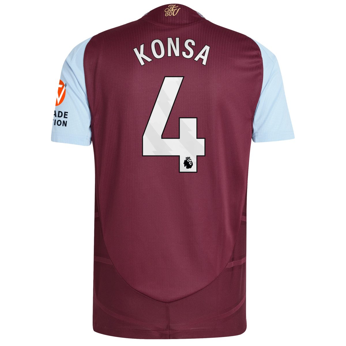 aston villa adidas home authentic shirt 2024-25 with konsa 4 printing Collection | Aston Villa Football Kits and Shirts