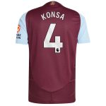 aston villa adidas home authentic shirt 2024-25 with konsa 4 printing Collection | Aston Villa Football Kits and Shirts