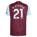 aston villa adidas home authentic shirt 2024-25 with m.asensio 21 printing Collection | Aston Villa Football Kits and Shirts