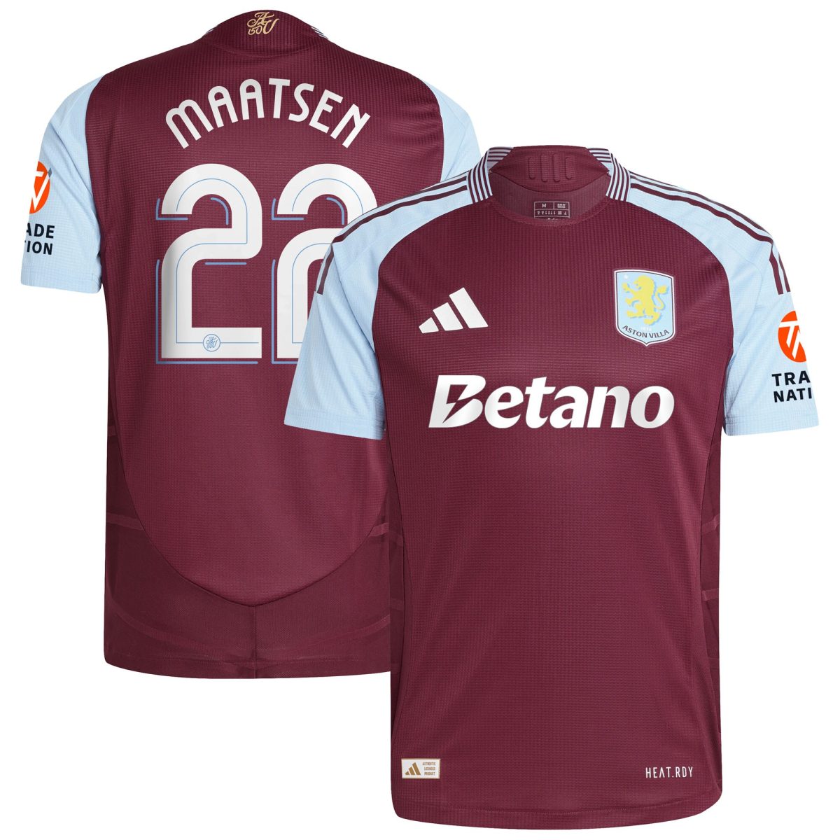 aston villa adidas home authentic shirt 2024-25 with maatsen 22 cup printing Collection | Aston Villa Football Kits and Shirts