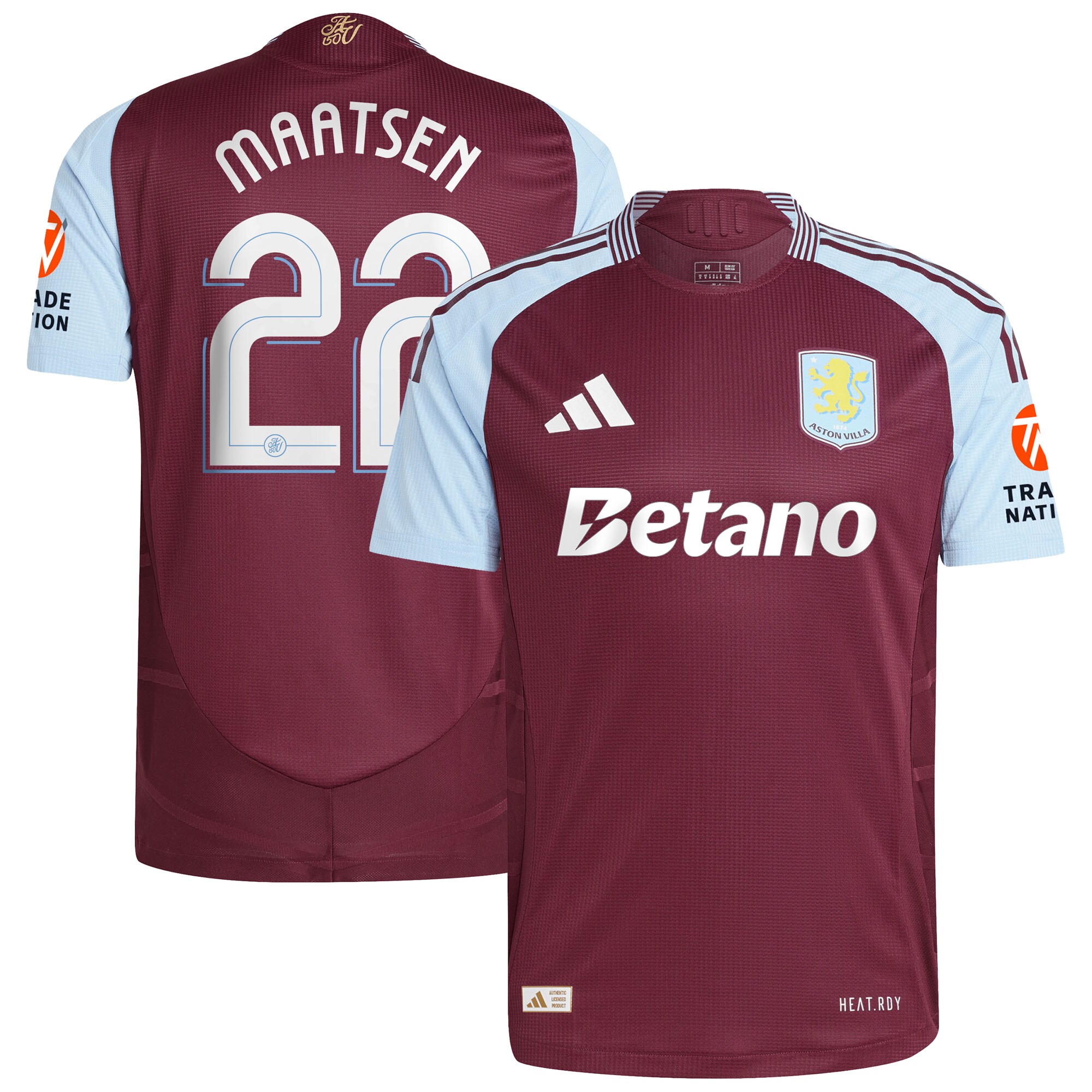 aston villa adidas home authentic shirt 2024-25 with maatsen 22 cup printing Collection | Aston Villa Football Kits and Shirts