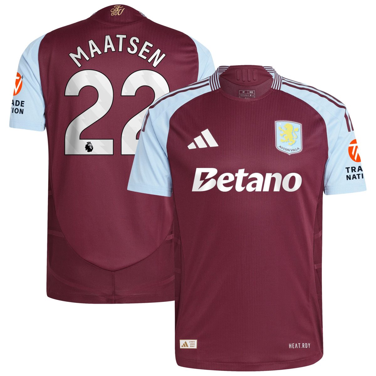 aston villa adidas home authentic shirt 2024-25 with maatsen 22 printing Collection | Aston Villa Football Kits and Shirts