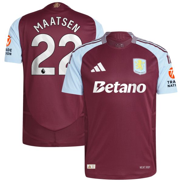 aston villa adidas home authentic shirt 2024-25 with maatsen 22 printing Collection | Aston Villa Football Kits and Shirts