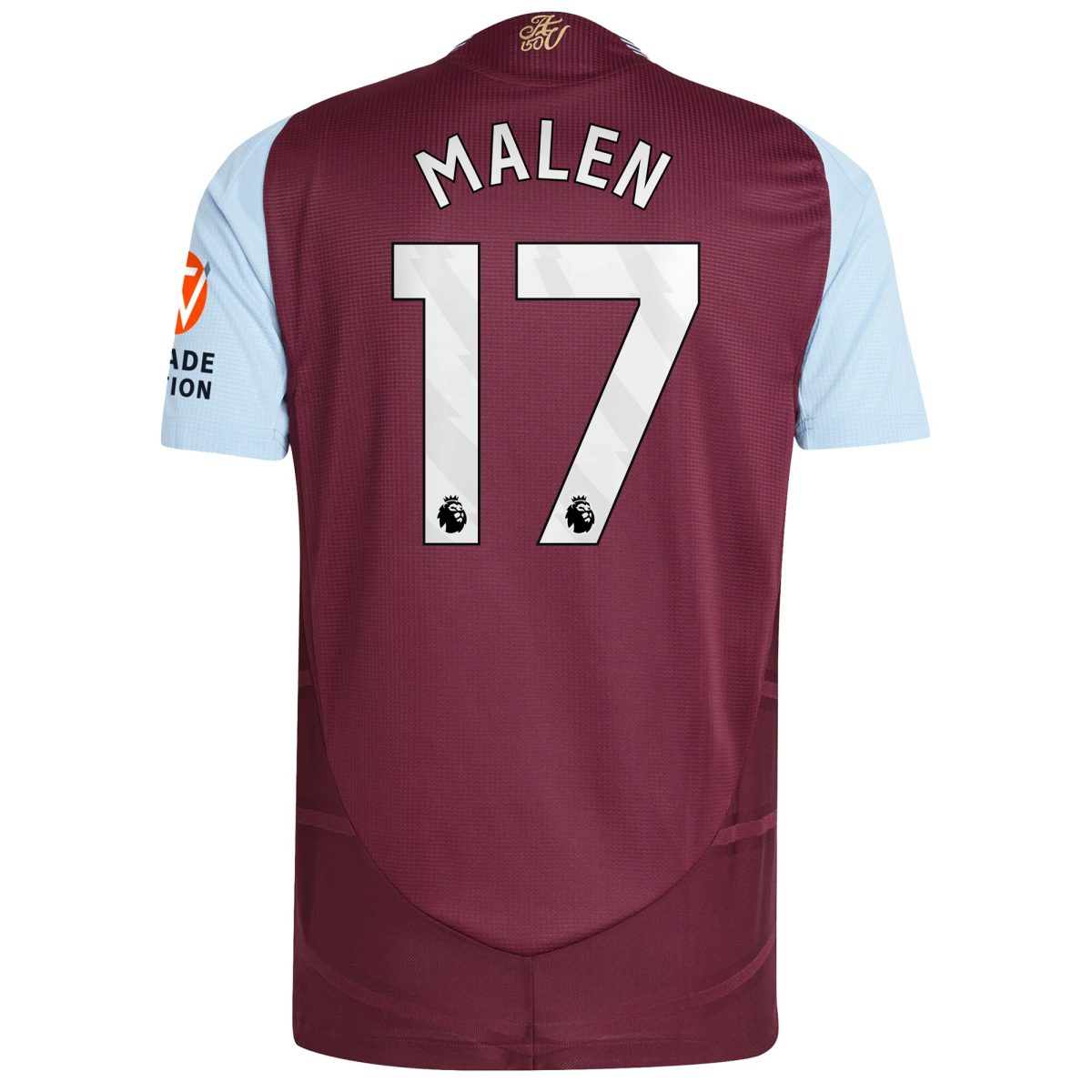 aston villa adidas home authentic shirt 2024-25 with malen 17 printing Collection | Aston Villa Football Kits and Shirts
