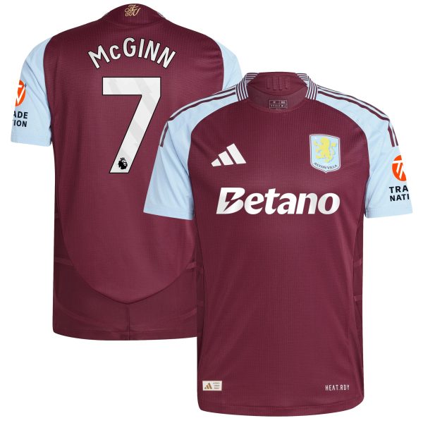 aston villa adidas home authentic shirt 2024-25 with mcginn 7 printing Collection | Aston Villa Football Kits and Shirts