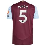 aston villa adidas home authentic shirt 2024-25 with mings 5 printing Collection | Aston Villa Football Kits and Shirts
