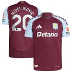aston villa adidas home authentic shirt 2024-25 with nedeljković 20 printing Collection | Aston Villa Football Kits and Shirts