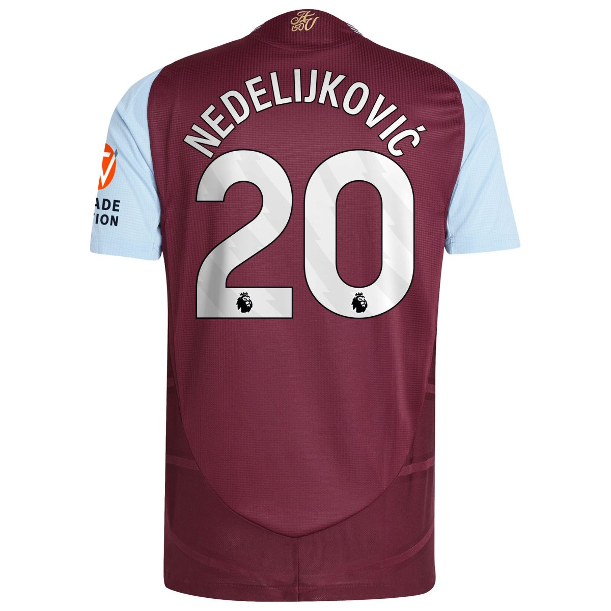 aston villa adidas home authentic shirt 2024-25 with nedeljković 20 printing Collection | Aston Villa Football Kits and Shirts