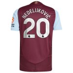 aston villa adidas home authentic shirt 2024-25 with nedeljković 20 printing Collection | Aston Villa Football Kits and Shirts