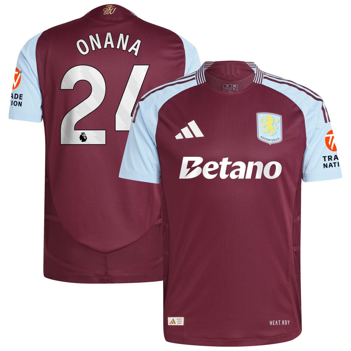 aston villa adidas home authentic shirt 2024-25 with onana 24 printing Collection | Aston Villa Football Kits and Shirts