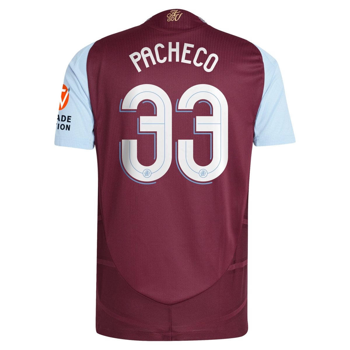 aston villa adidas home authentic shirt 2024-25 with pacheco 33 cup printing Collection | Aston Villa Football Kits and Shirts