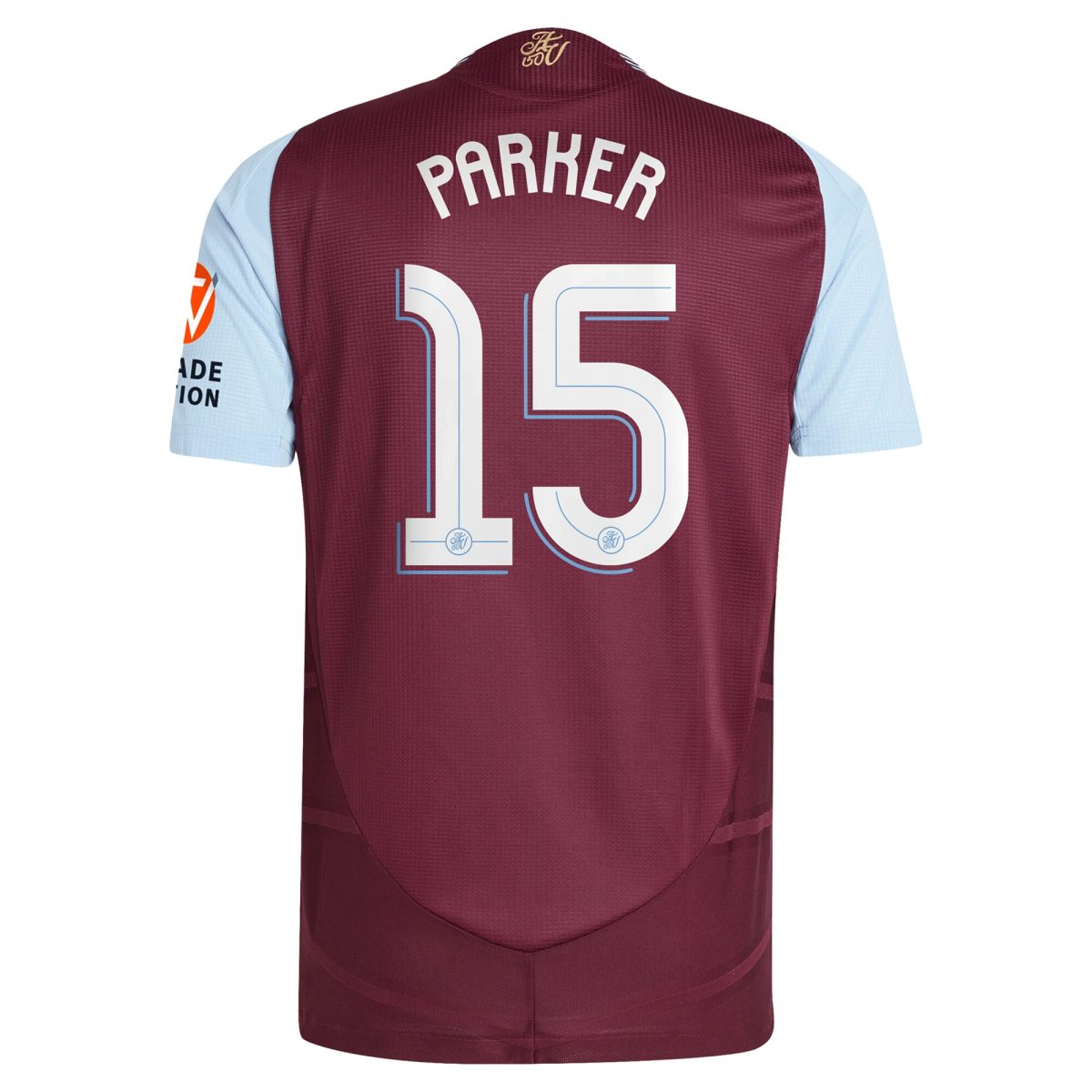 aston villa adidas home authentic shirt 2024-25 with parker 15 cup printing Collection | Aston Villa Football Kits and Shirts