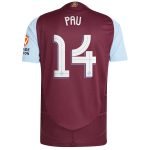 aston villa adidas home authentic shirt 2024-25 with pau 14 cup printing Collection | Aston Villa Football Kits and Shirts