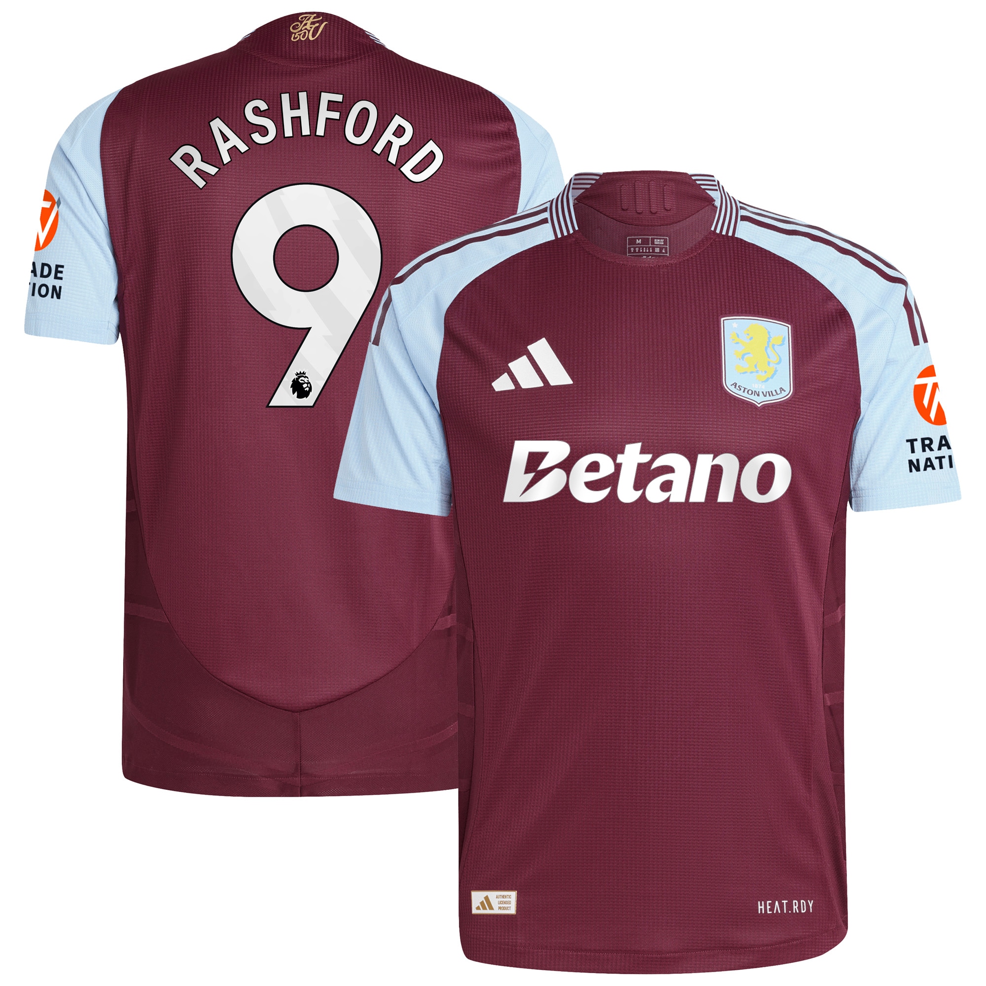 aston villa adidas home authentic shirt 2024-25 with rashford 9 printing Collection | Aston Villa Football Kits and Shirts