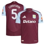 aston villa adidas home authentic shirt 2024-25 with staniforth 5 cup printing Collection | Aston Villa Football Kits and Shirts