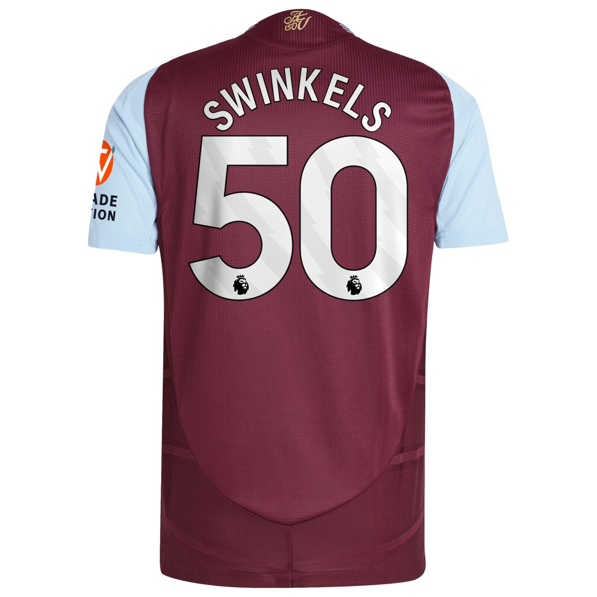 aston villa adidas home authentic shirt 2024-25 with swinkels 50 printing Collection | Aston Villa Football Kits and Shirts