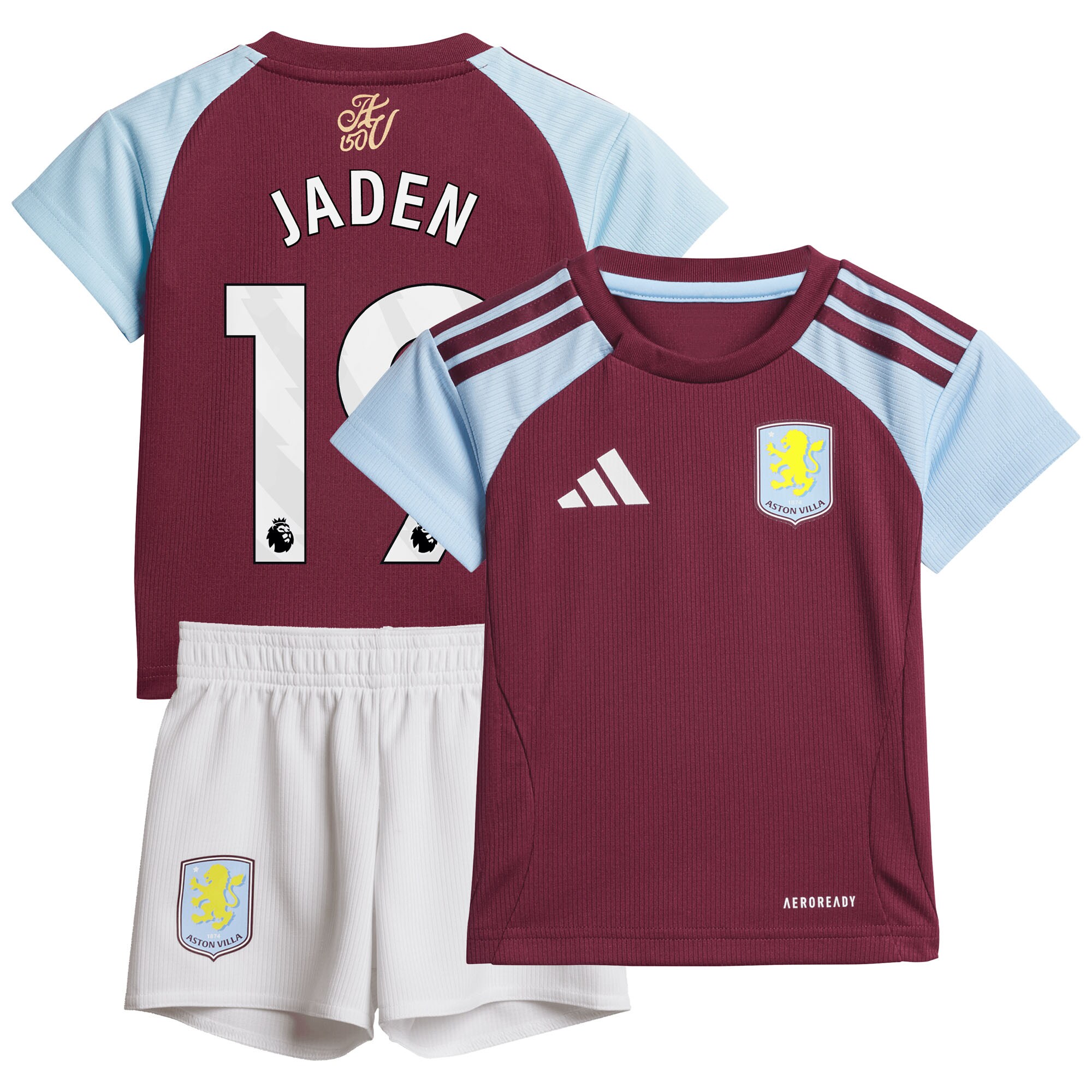 aston villa adidas home baby kit 2024-25 with jaden 19 printing Collection | Aston Villa Football Kits and Shirts