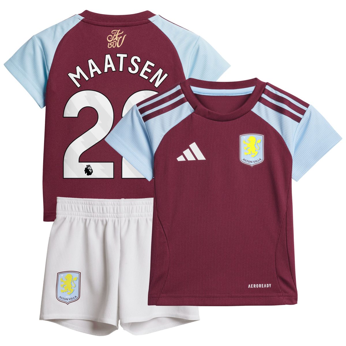 aston villa adidas home baby kit 2024-25 with maatsen 22 printing Collection | Aston Villa Football Kits and Shirts