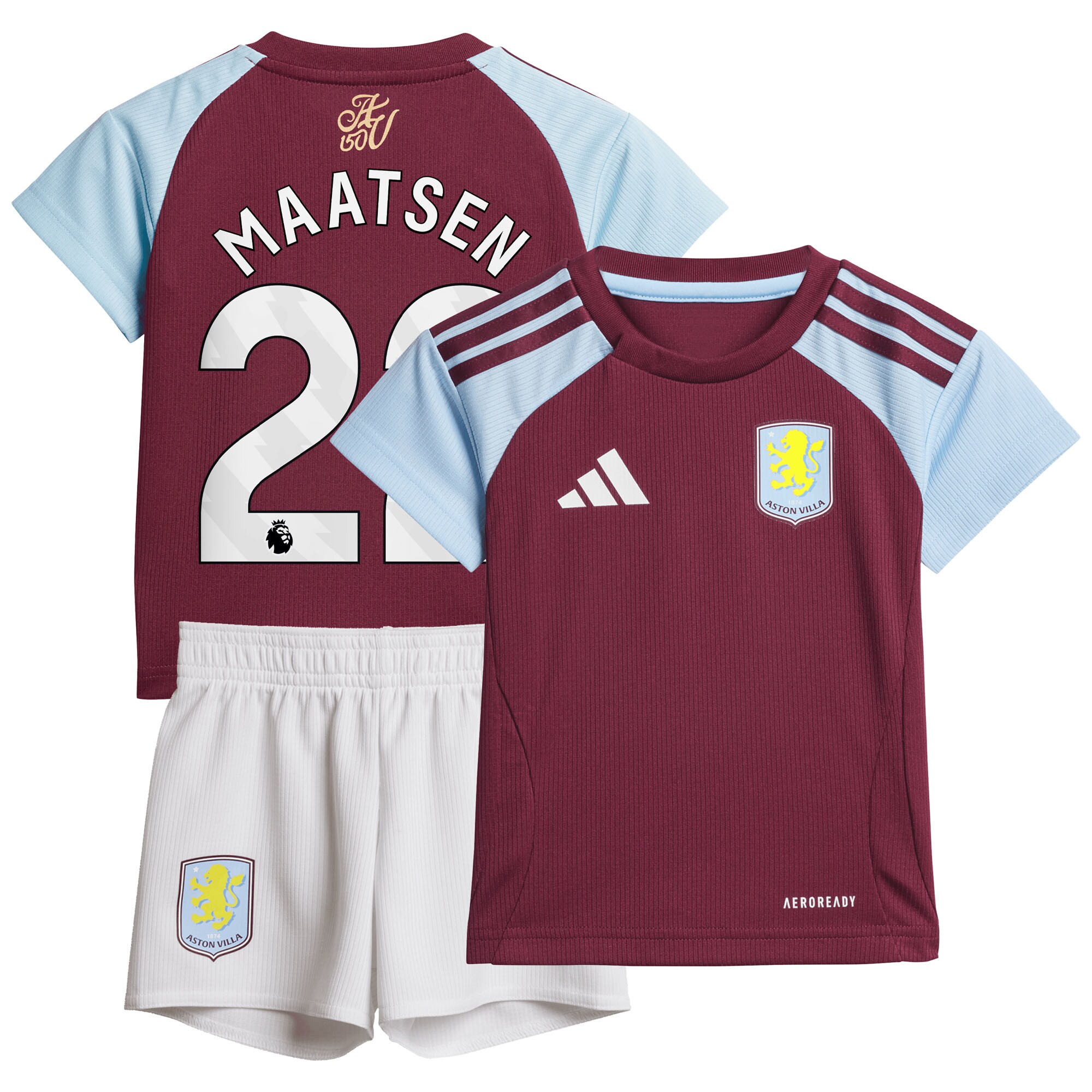 aston villa adidas home baby kit 2024-25 with maatsen 22 printing Collection | Aston Villa Football Kits and Shirts