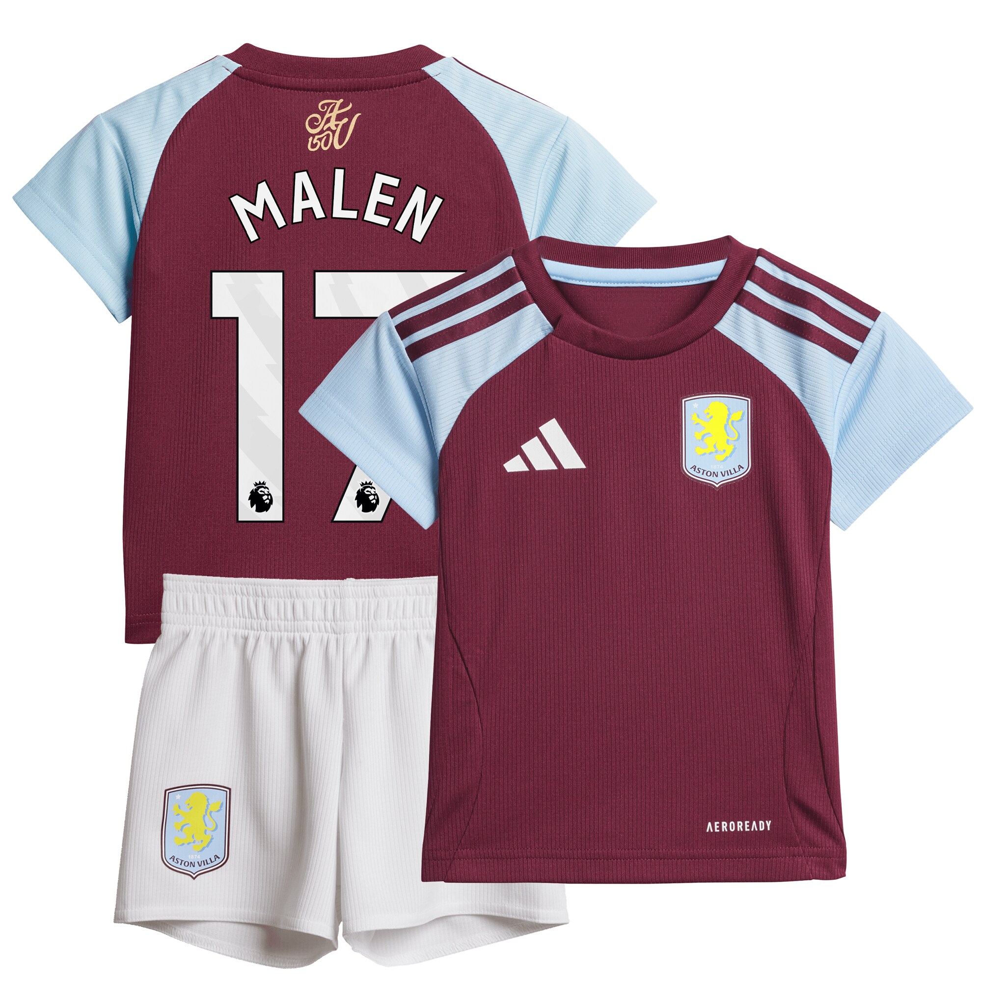 aston villa adidas home baby kit 2024-25 with malen 17 printing Collection | Aston Villa Football Kits and Shirts