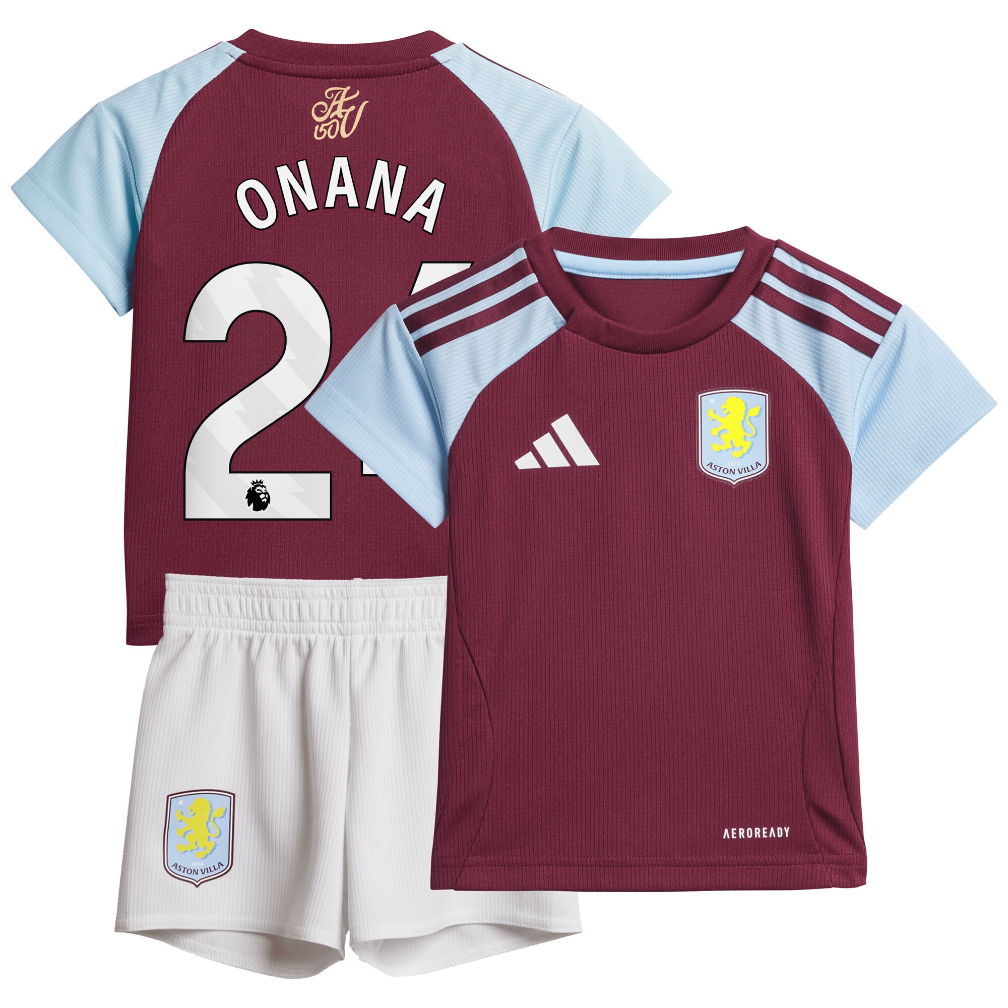aston villa adidas home baby kit 2024-25 with onana 24 printing Collection | Aston Villa Football Kits and Shirts