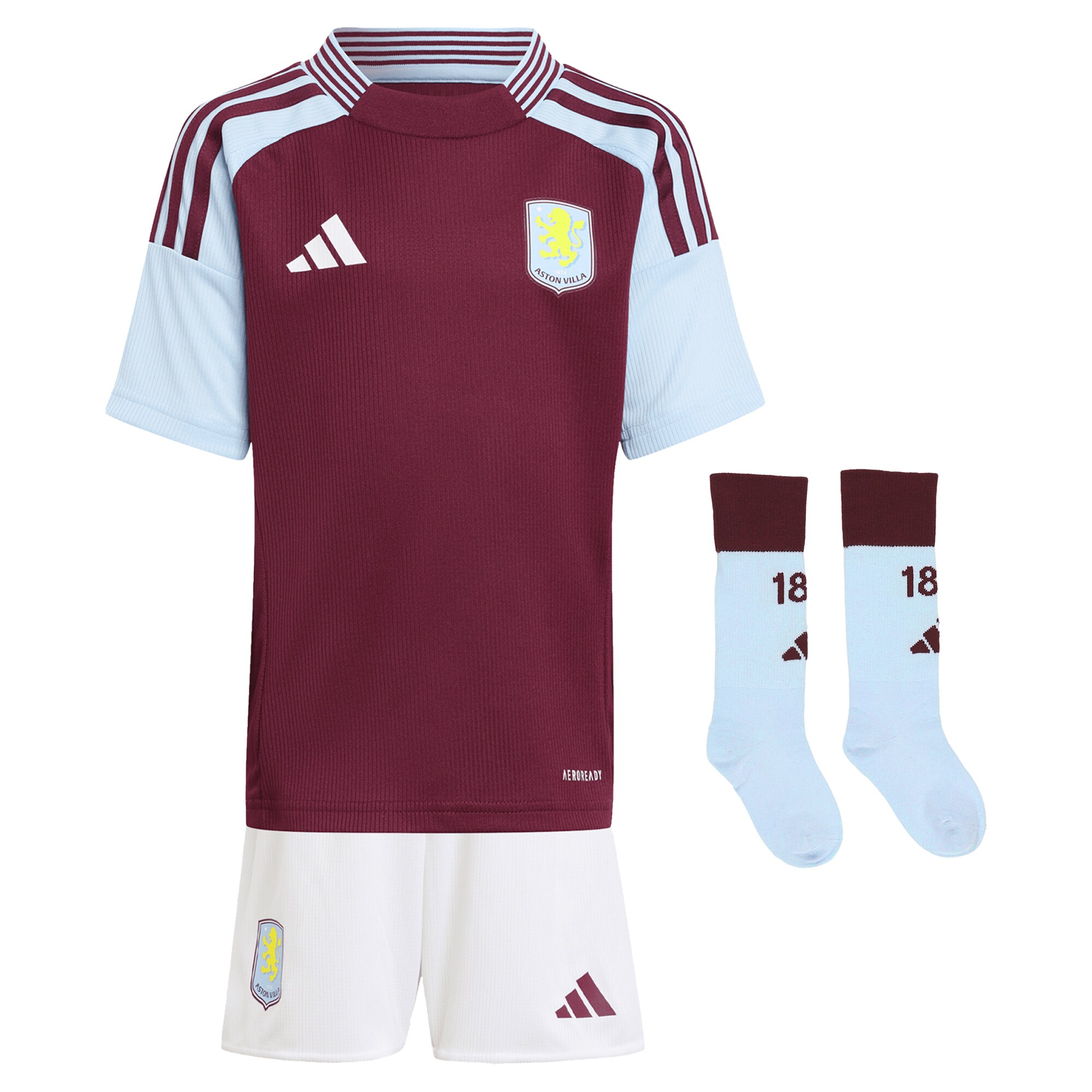 aston villa adidas home mini kit 2024-25 with a.garcía 16 printing Collection | Aston Villa Football Kits and Shirts