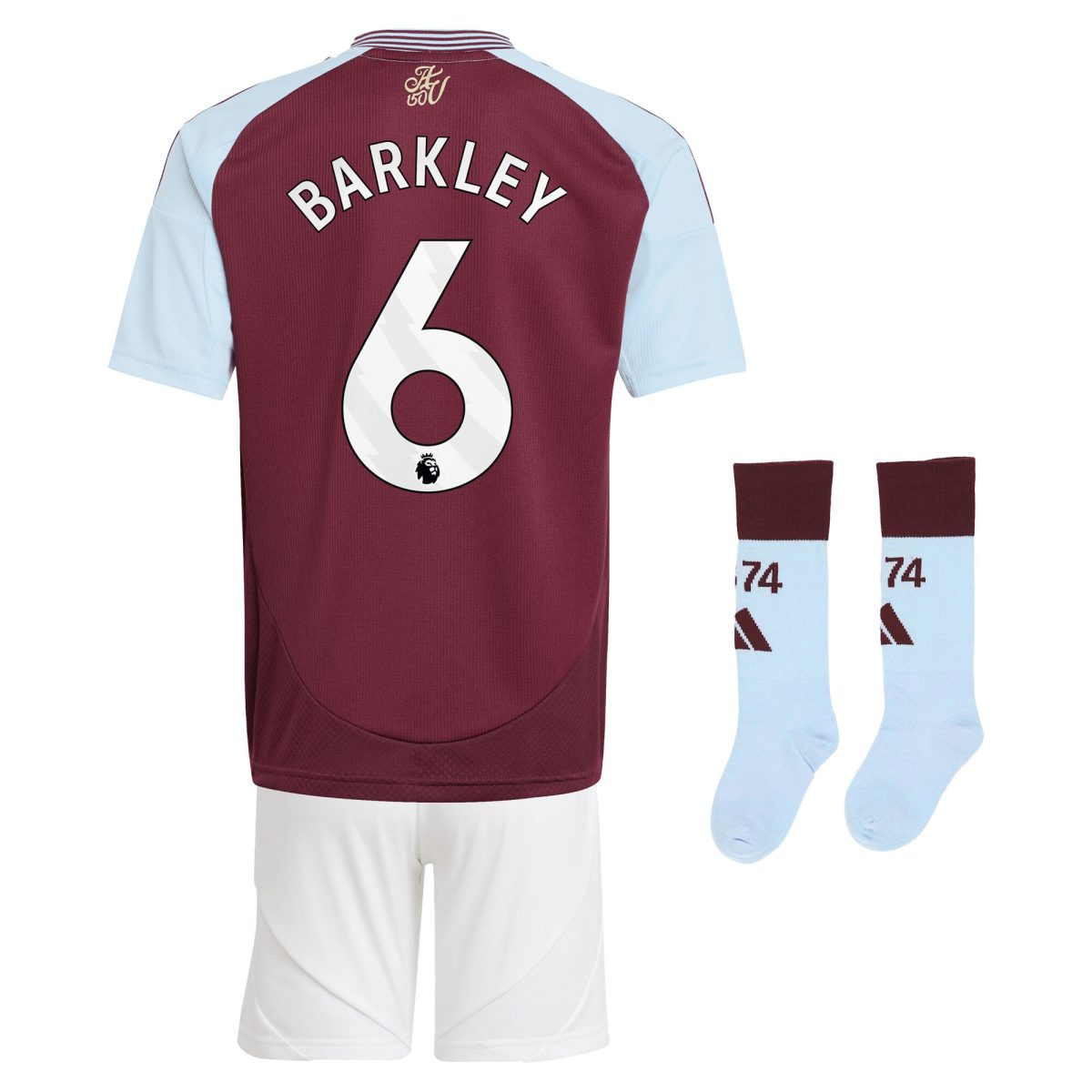 aston villa adidas home mini kit 2024-25 with barkley 6 printing Collection | Aston Villa Football Kits and Shirts