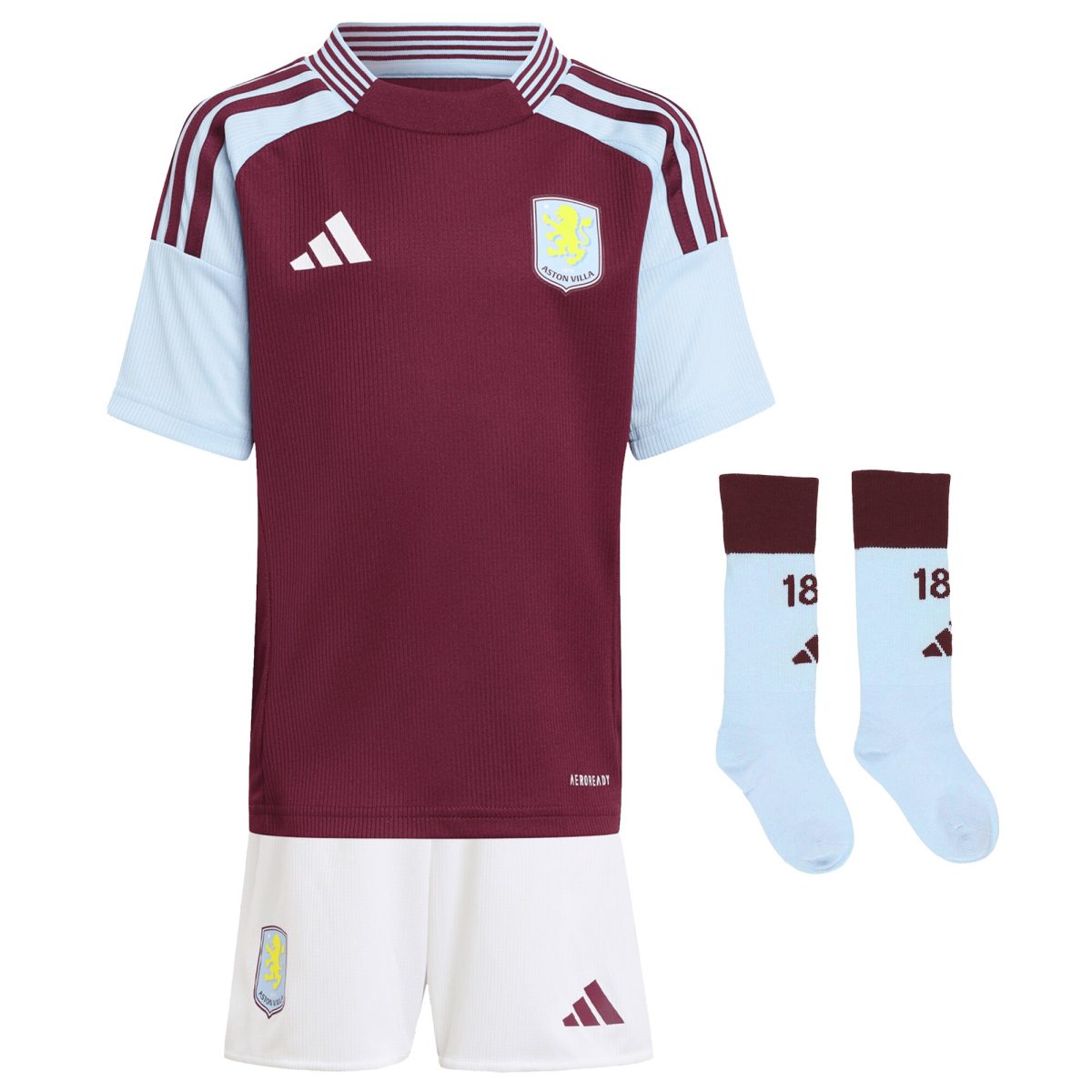aston villa adidas home mini kit 2024-25 with diego carlos 3 printing Collection | Aston Villa Football Kits and Shirts