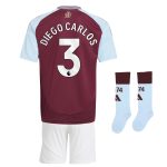 aston villa adidas home mini kit 2024-25 with diego carlos 3 printing Collection | Aston Villa Football Kits and Shirts