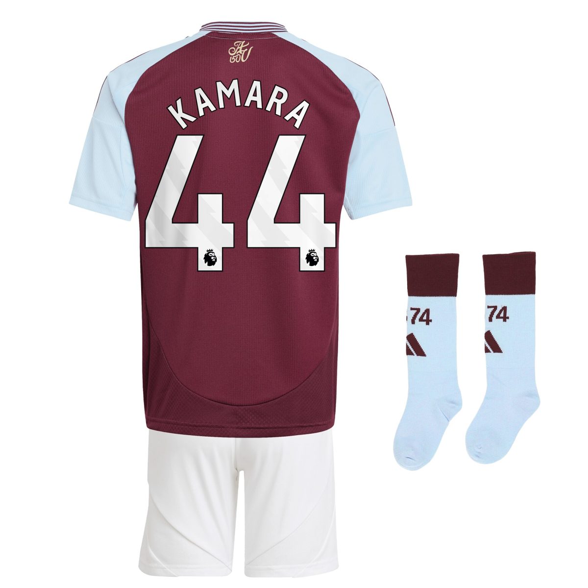 aston villa adidas home mini kit 2024-25 with kamara 44 printing Collection | Aston Villa Football Kits and Shirts