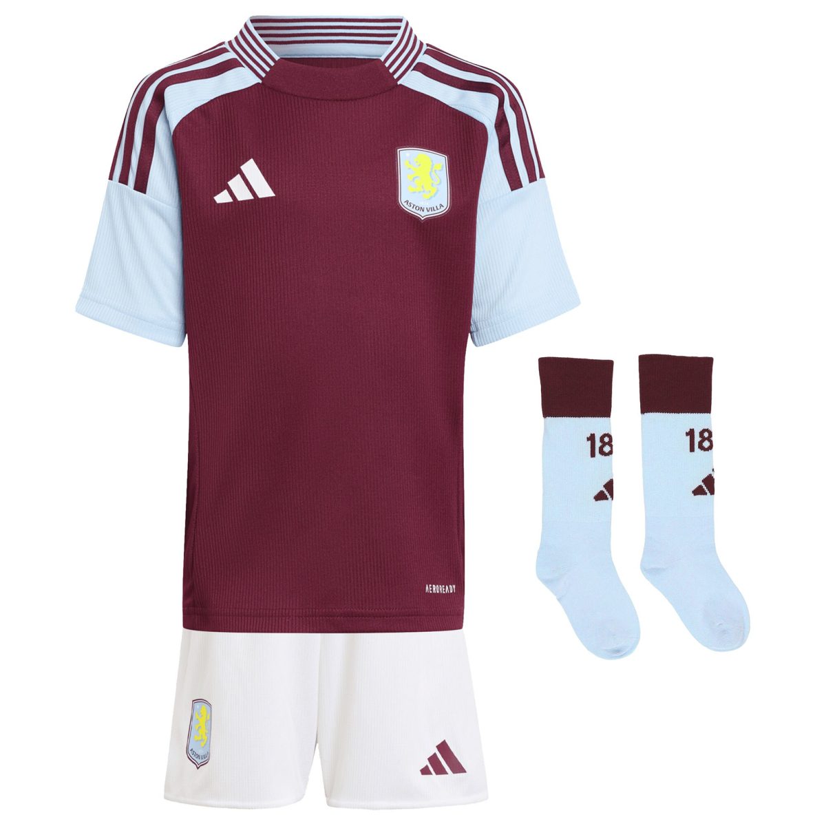 aston villa adidas home mini kit 2024-25 with maatsen 22 printing Collection | Aston Villa Football Kits and Shirts