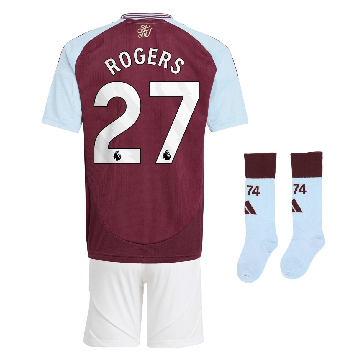aston villa adidas home mini kit 2024-25 with rogers 27 printing Collection | Aston Villa Football Kits and Shirts