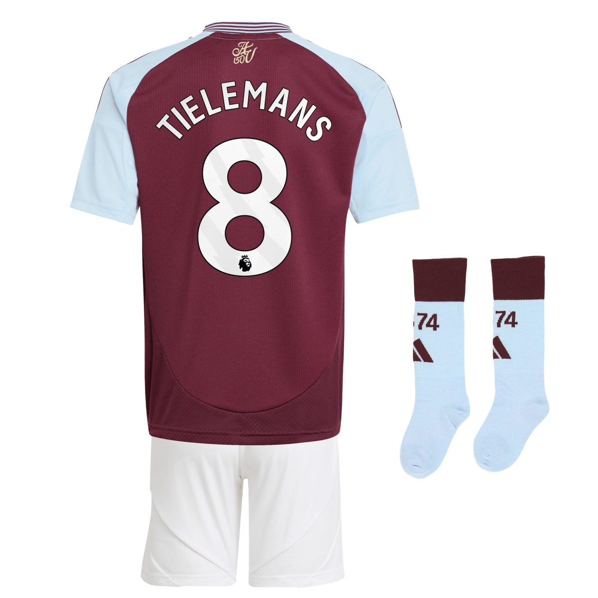aston villa adidas home mini kit 2024-25 with tielemans 8 printing Collection | Aston Villa Football Kits and Shirts