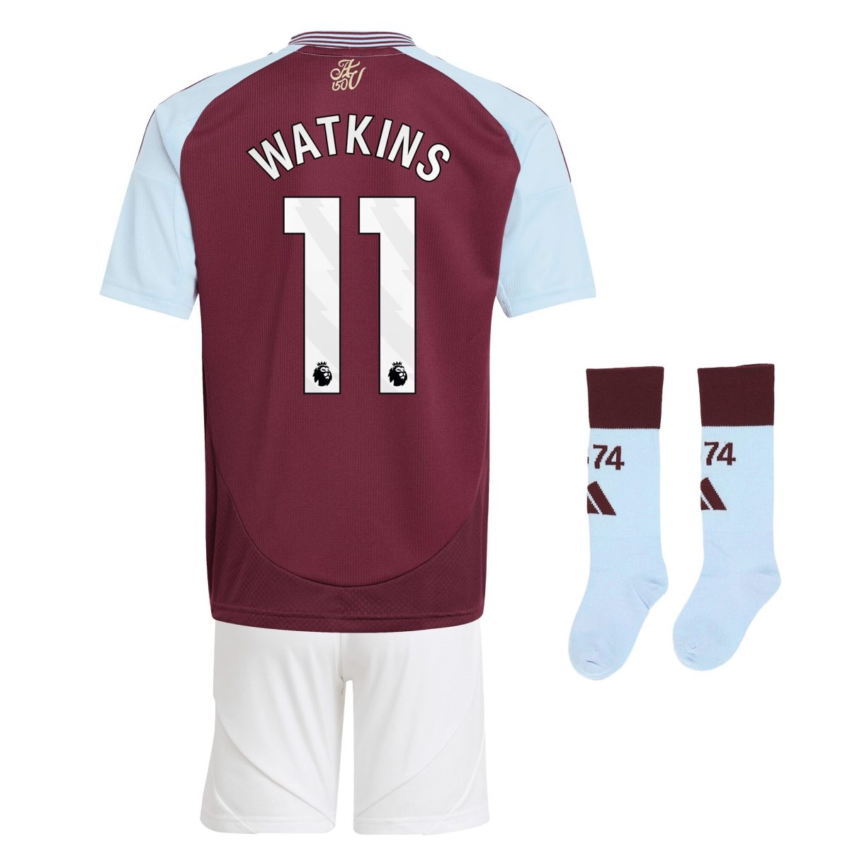 aston villa adidas home mini kit 2024-25 with watkins 11 printing Collection | Aston Villa Football Kits and Shirts
