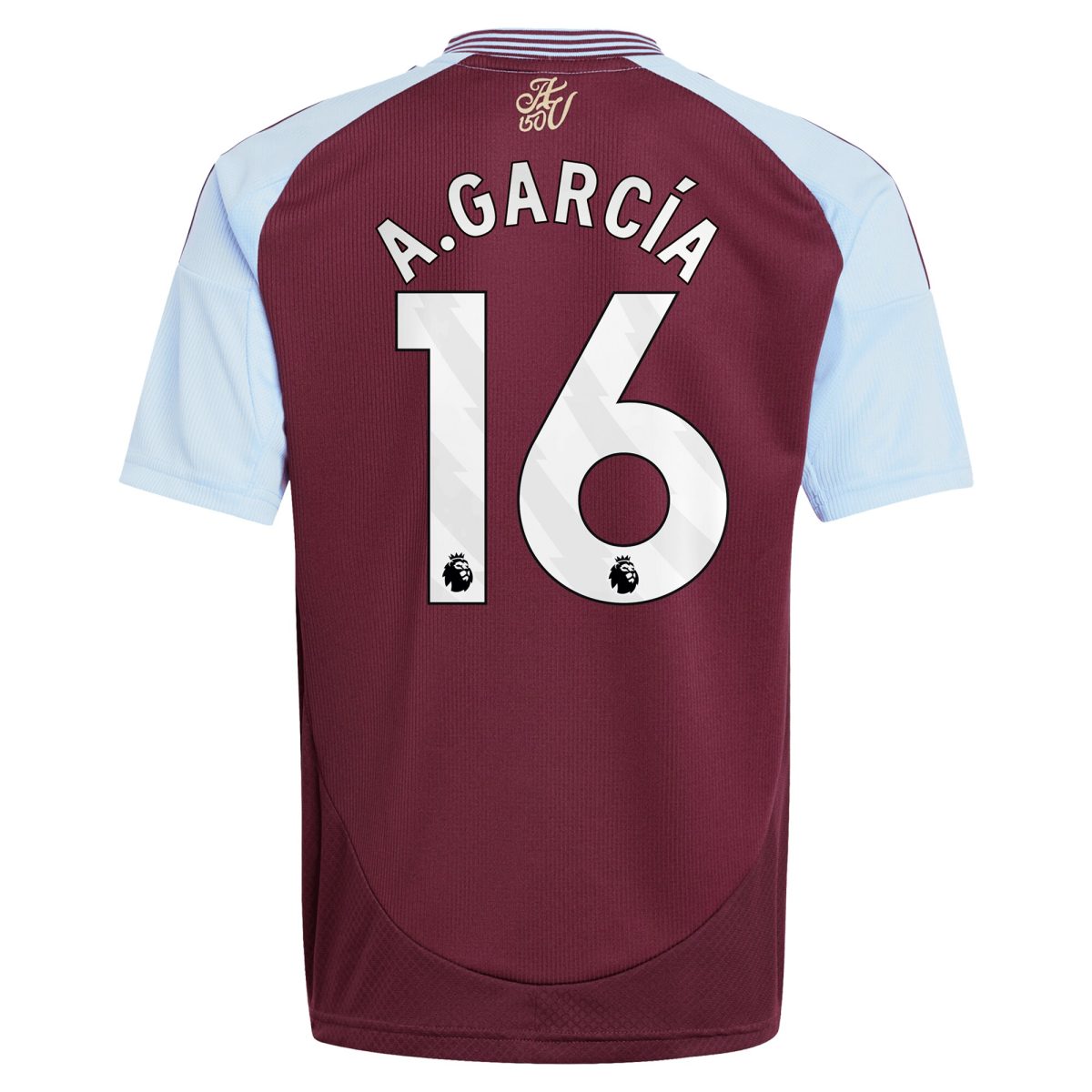 aston villa adidas home shirt 2024-25 – kids with a.garcía 16 printing Collection | Aston Villa Football Kits and Shirts