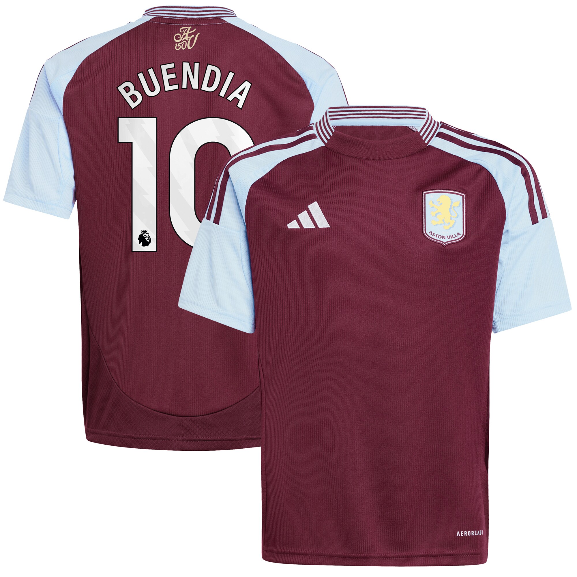 aston villa adidas home shirt 2024-25 – kids with buendia 10 printing Collection | Aston Villa Football Kits and Shirts
