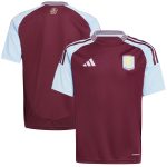 aston villa adidas home shirt 2024-25 – kids with custom printing Collection | Aston Villa Football Kits and Shirts
