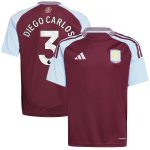 aston villa adidas home shirt 2024-25 – kids with diego carlos 3 printing Collection | Aston Villa Football Kits and Shirts