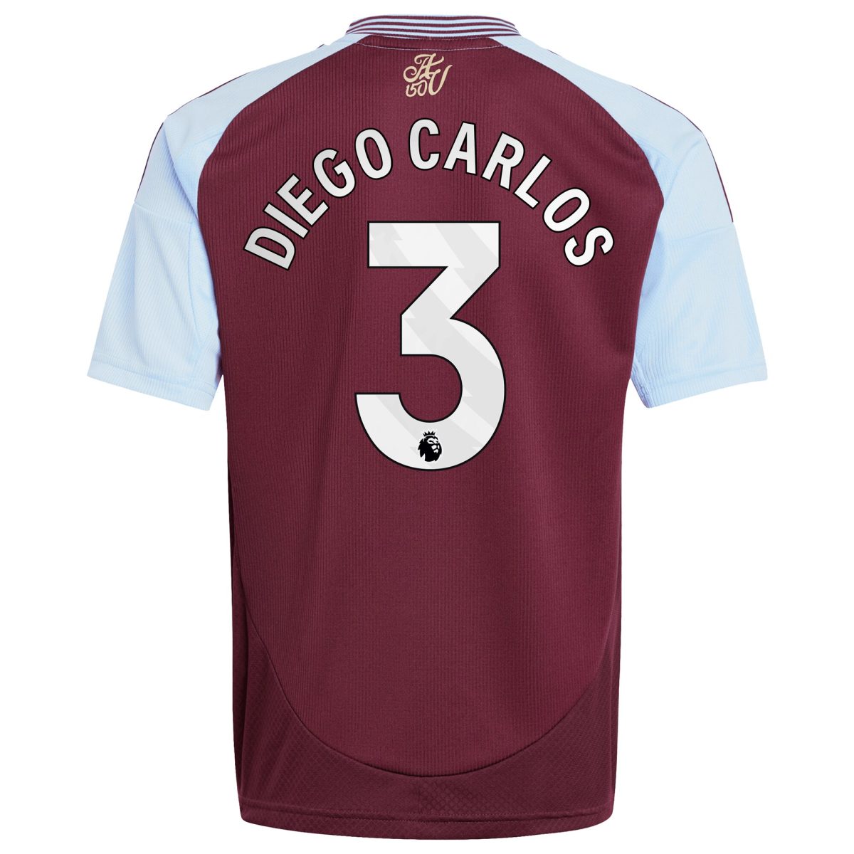 aston villa adidas home shirt 2024-25 – kids with diego carlos 3 printing Collection | Aston Villa Football Kits and Shirts