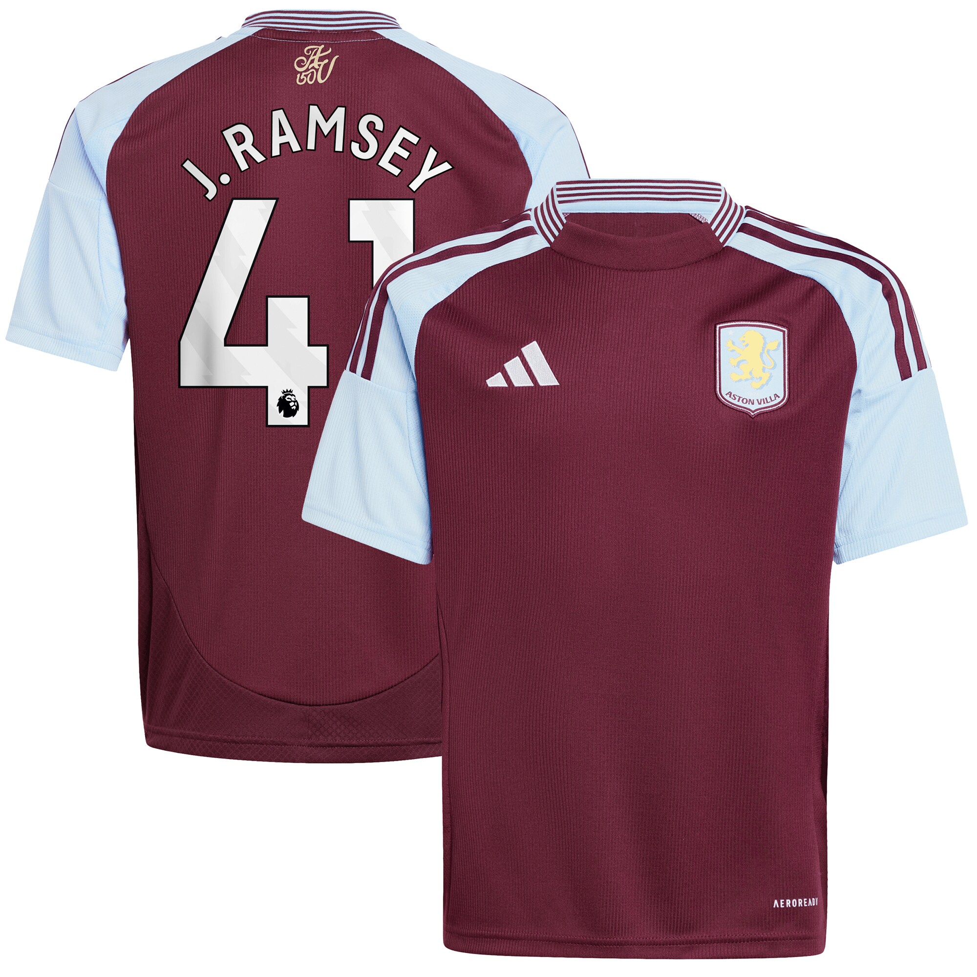 aston villa adidas home shirt 2024-25 – kids with j. ramsey 41 printing Collection | Aston Villa Football Kits and Shirts